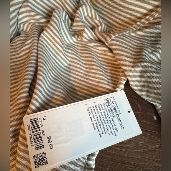 NWT Lululemon Hold Tight Boatneck LS - Picture 4 of 5